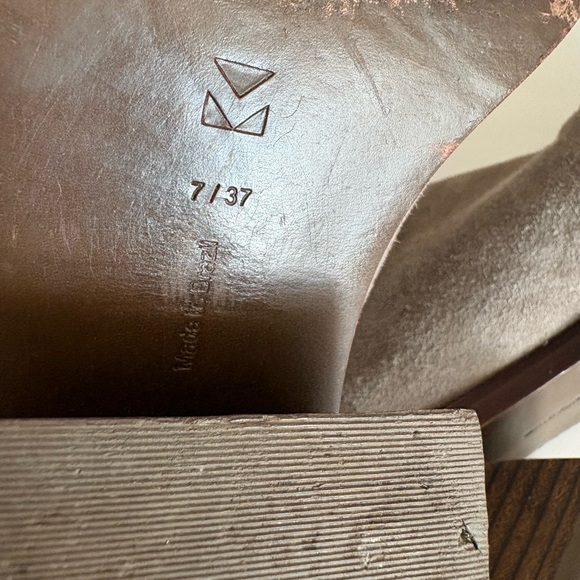 Mercedes Castillo Gray suede Leather Ankle Boots EU37 US7 - Picture 7 of 8